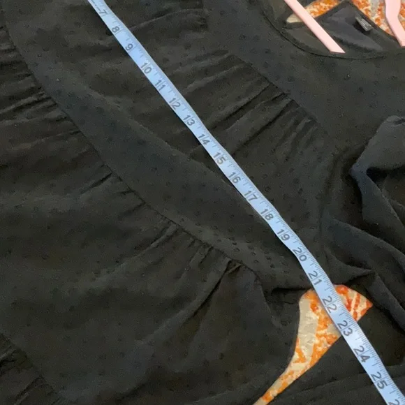 Black Swiss dot top size 1XL - Picture 3 of 4